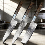 Multi-Functional Damascus Chef Knife — Three-Edge Blade