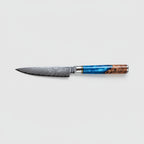Utility knife with measurements and specifications on a white background