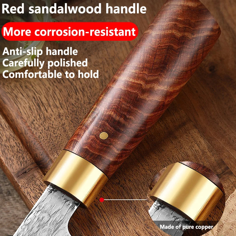 Hand-Forged Multi-Purpose Chef Knife — Stainless Steel