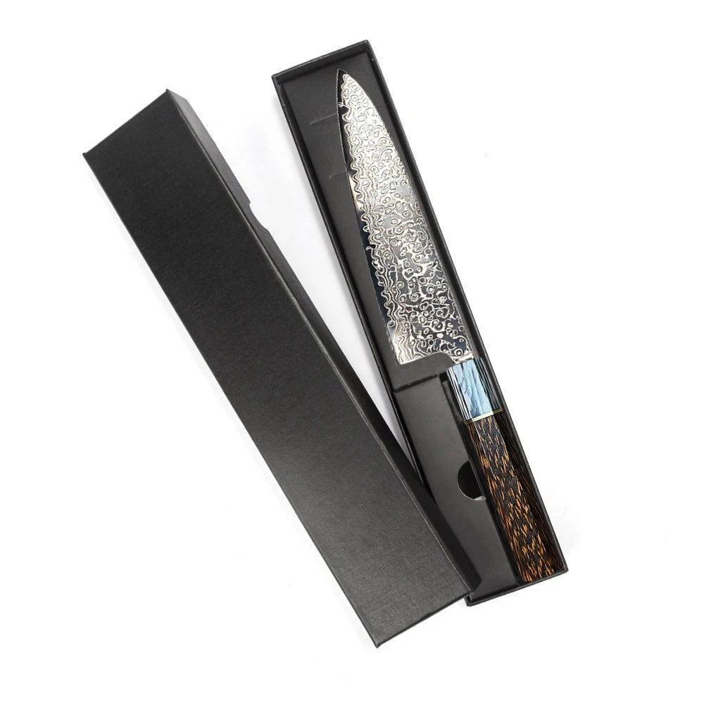 Multi-Functional Damascus Chef Knife — Three-Edge Blade