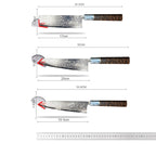 Multi-Functional Damascus Chef Knife — Three-Edge Blade
