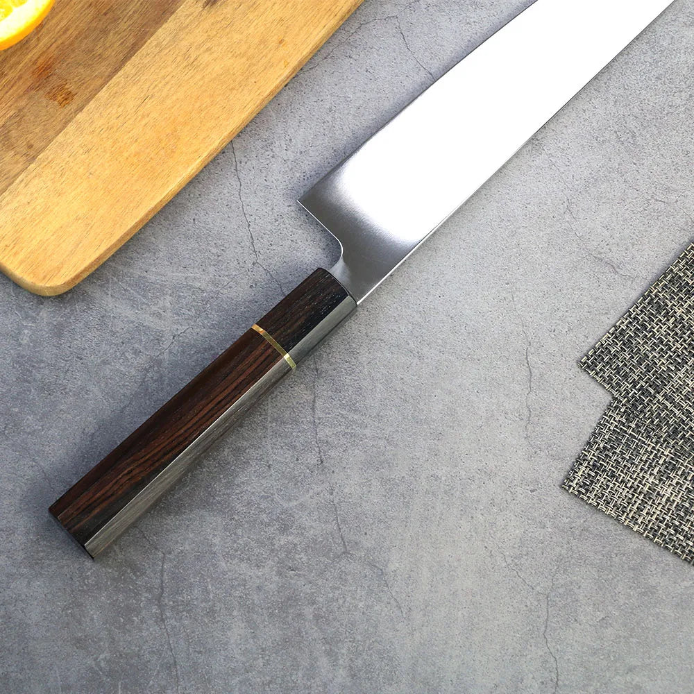 VG10 Gyuto Chef Knife — Mirror Finish, Ebony Handle