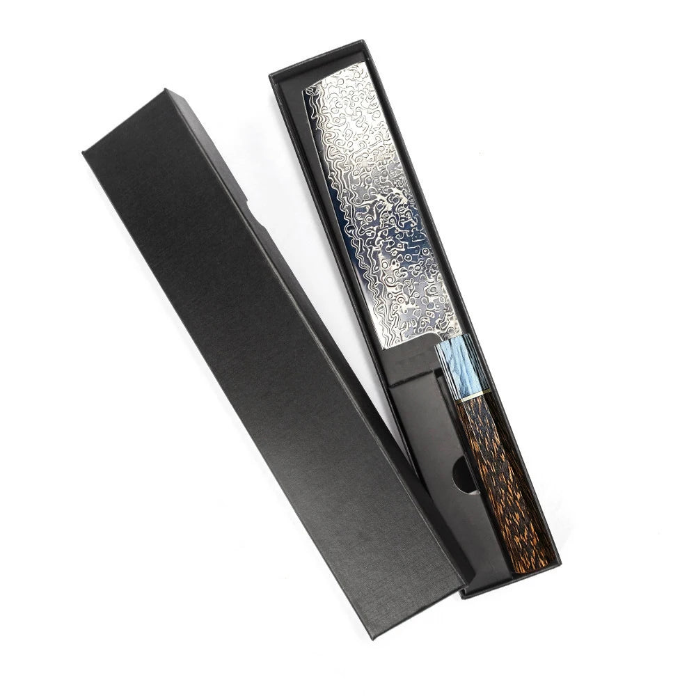 Multi-Functional Damascus Chef Knife — Three-Edge Blade