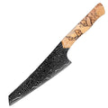 5.5" Damascus Peeling Knife — Full Tang, Black Blade