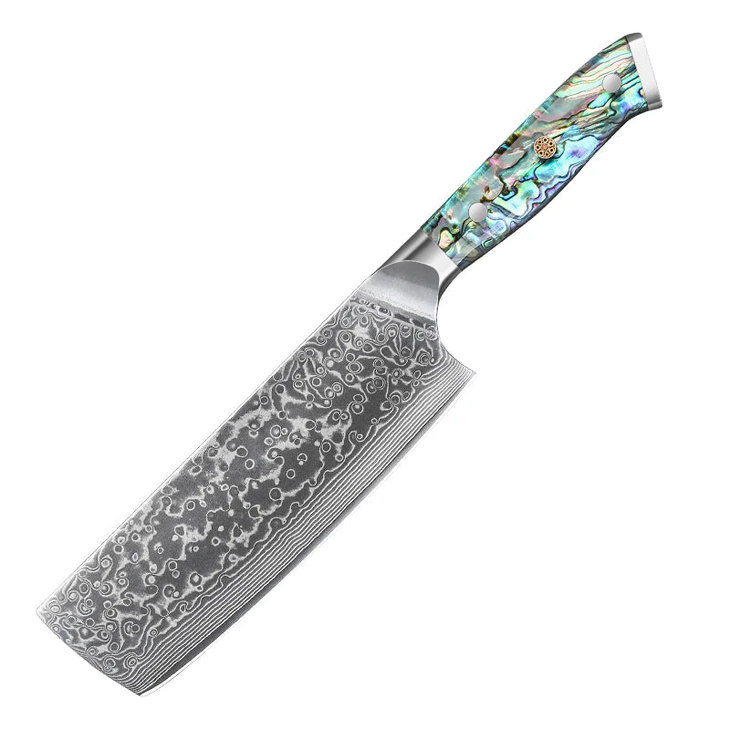 7" Damascus Nakiri Knife — Fruit & Vegetable