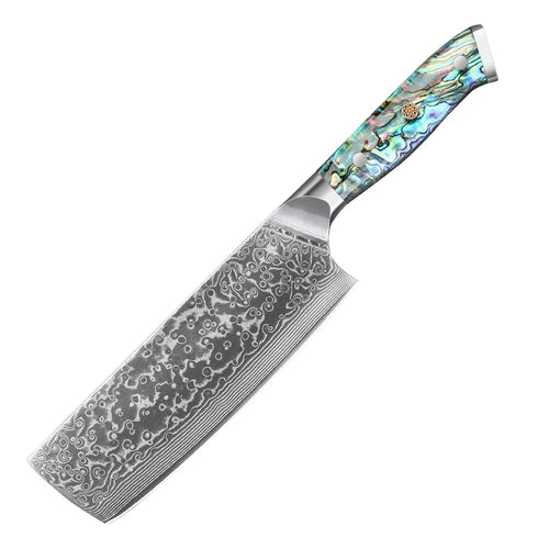 7" Damascus Nakiri Knife — Fruit & Vegetable