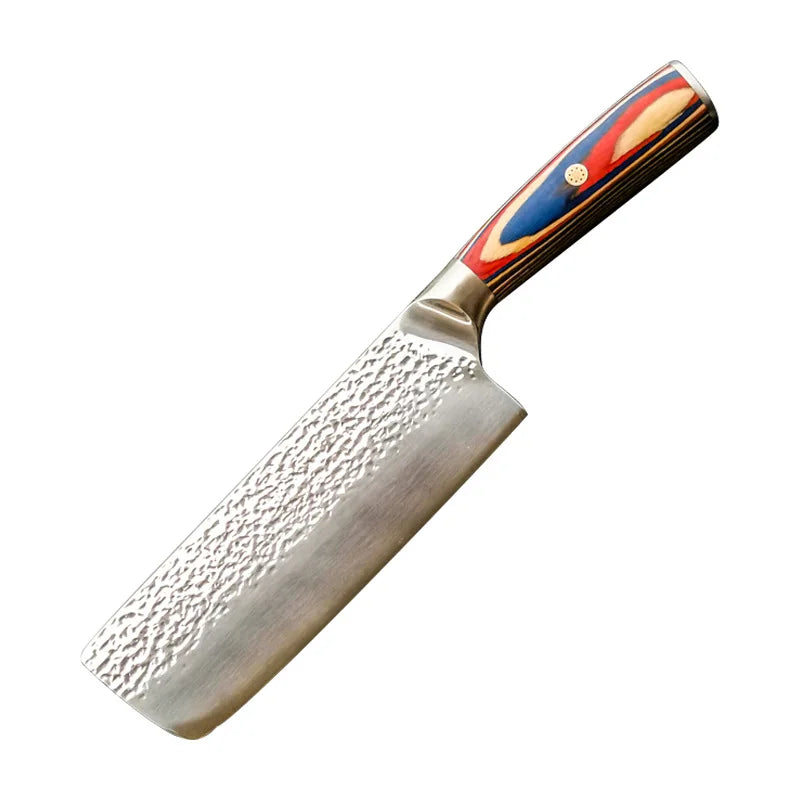 TJ POP 7" Hammer-Forged Nakiri Knife — German Steel